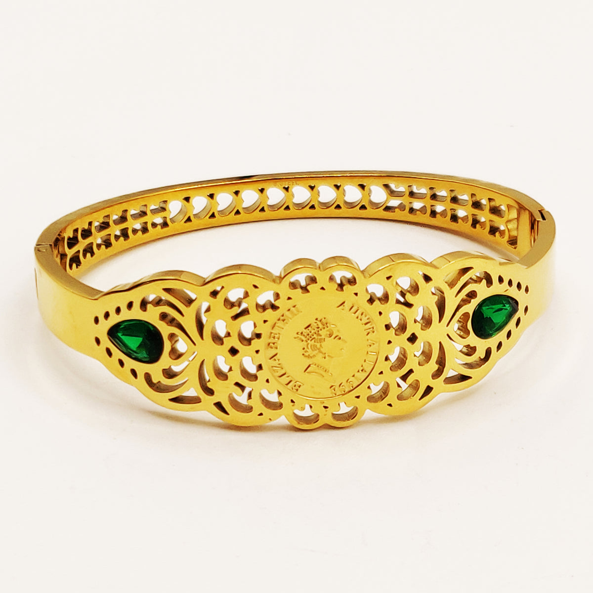 Bracelet Deblij Louise Pierres Vertes Luxe