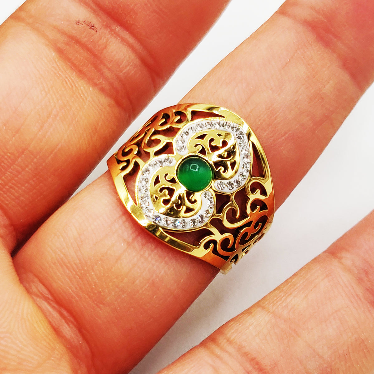 Bague Deblij Pierre Verte Luxe