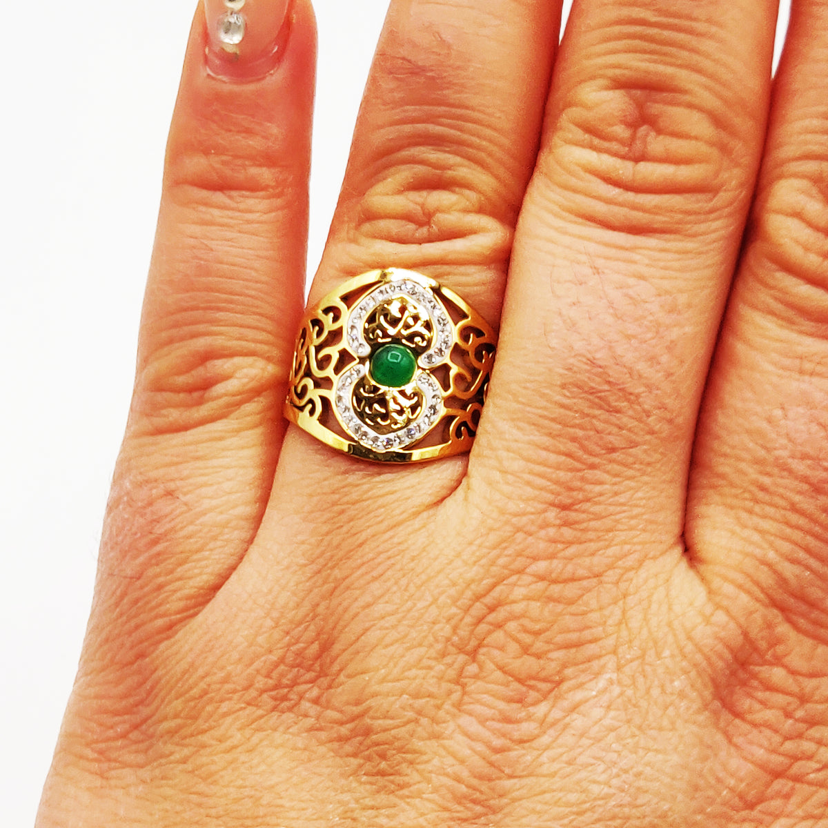 Bague Deblij Pierre Verte Luxe
