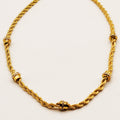 Collier Torsade Multi Lignes Motifs Cristaux Luxe