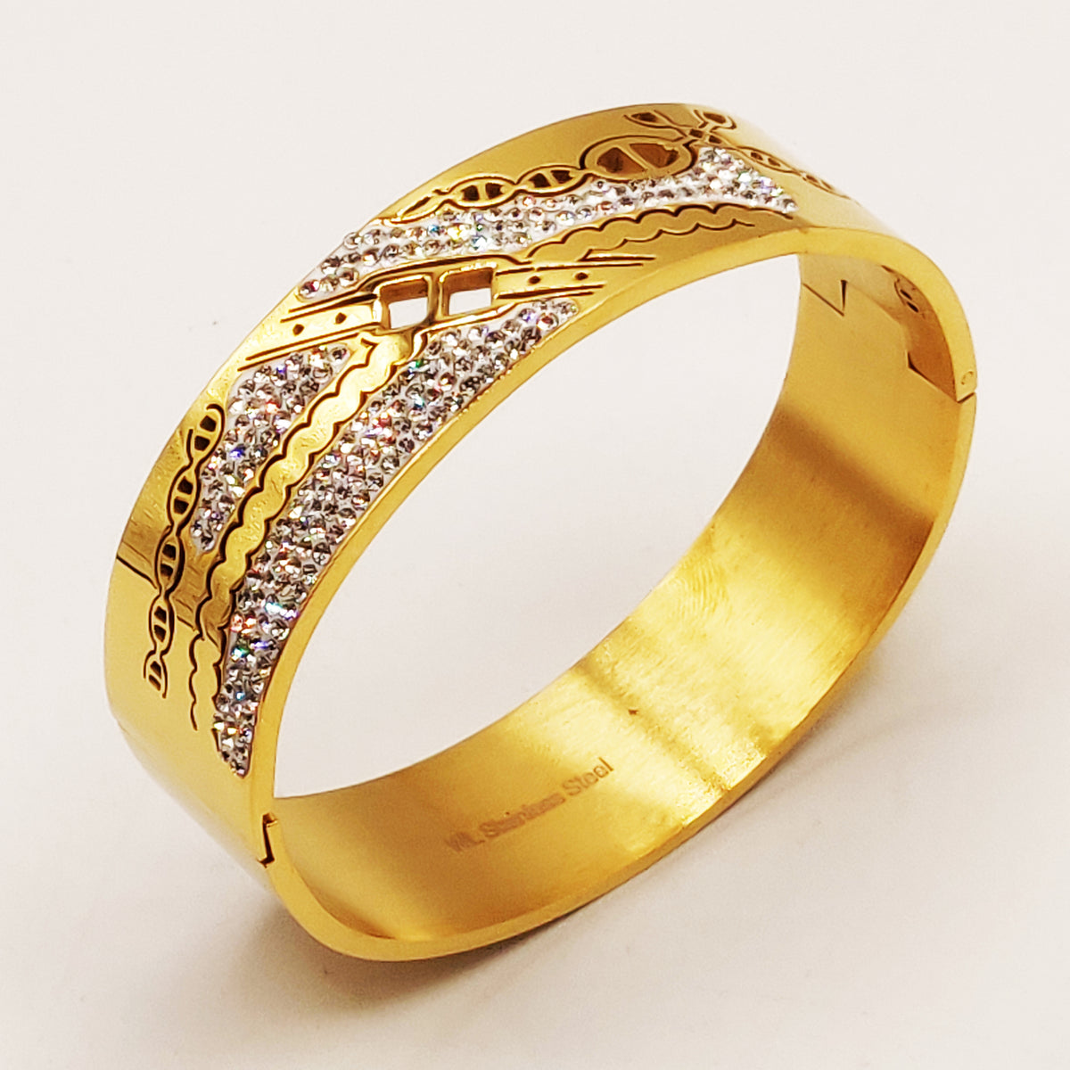 Bracelet Rigide ᗡD Luxe Incrustés Cristaux Luxe