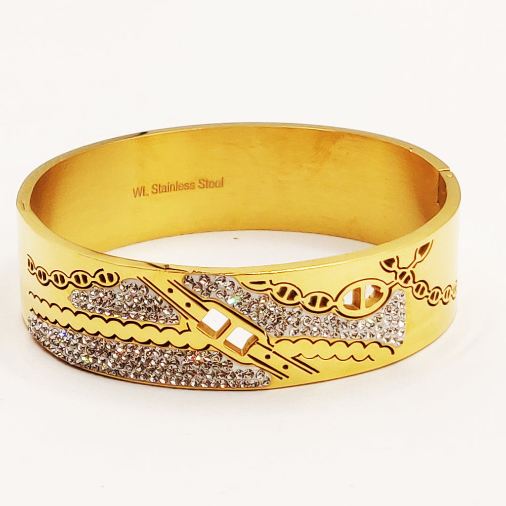 Bracelet Rigide ᗡD Luxe Incrustés Cristaux Luxe