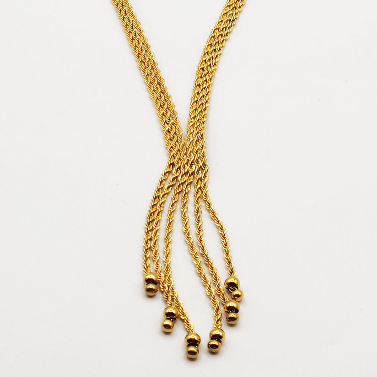 Collier Multi Torsades Multi Lignes Pendentifs Perles d'imitation Dorées Luxe
