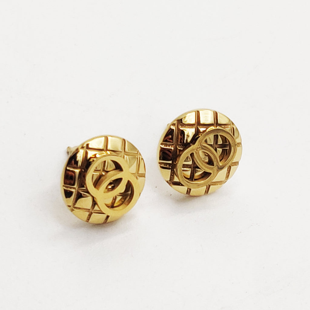 Boucles d'oreilles Cercle Matelassé C Luxe