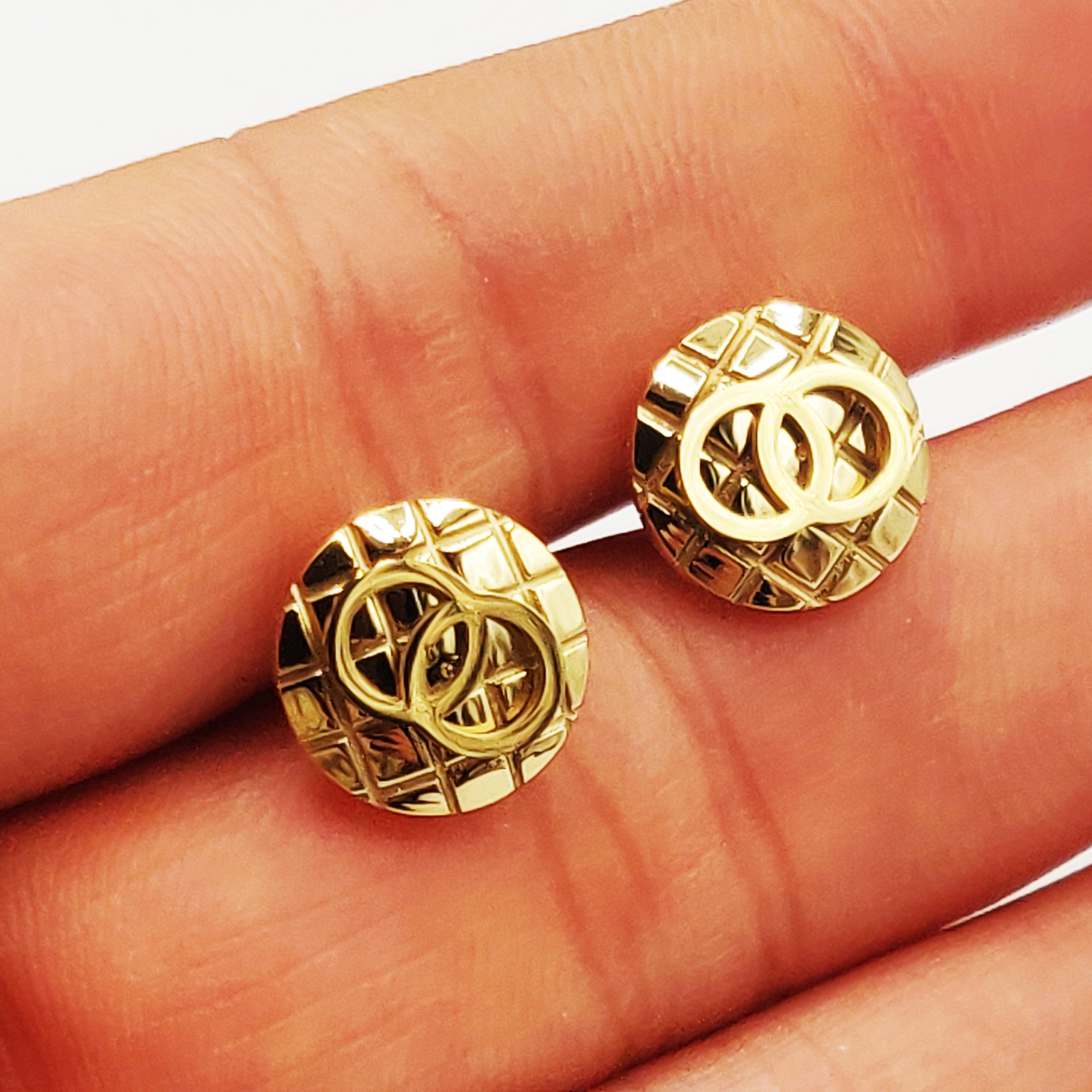 Boucles d'oreilles Cercle Matelassé C Luxe