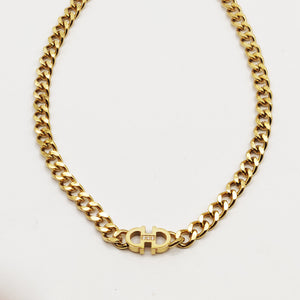 Collier Tresse Double Oméga Luxe