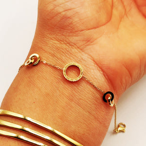 Bracelet Multi Double Cercles Romain Luxe