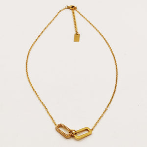 Collier Double Ovales Luxe