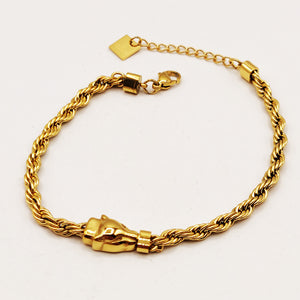 Bracelet Torsade Pendentif Jaguar Luxe