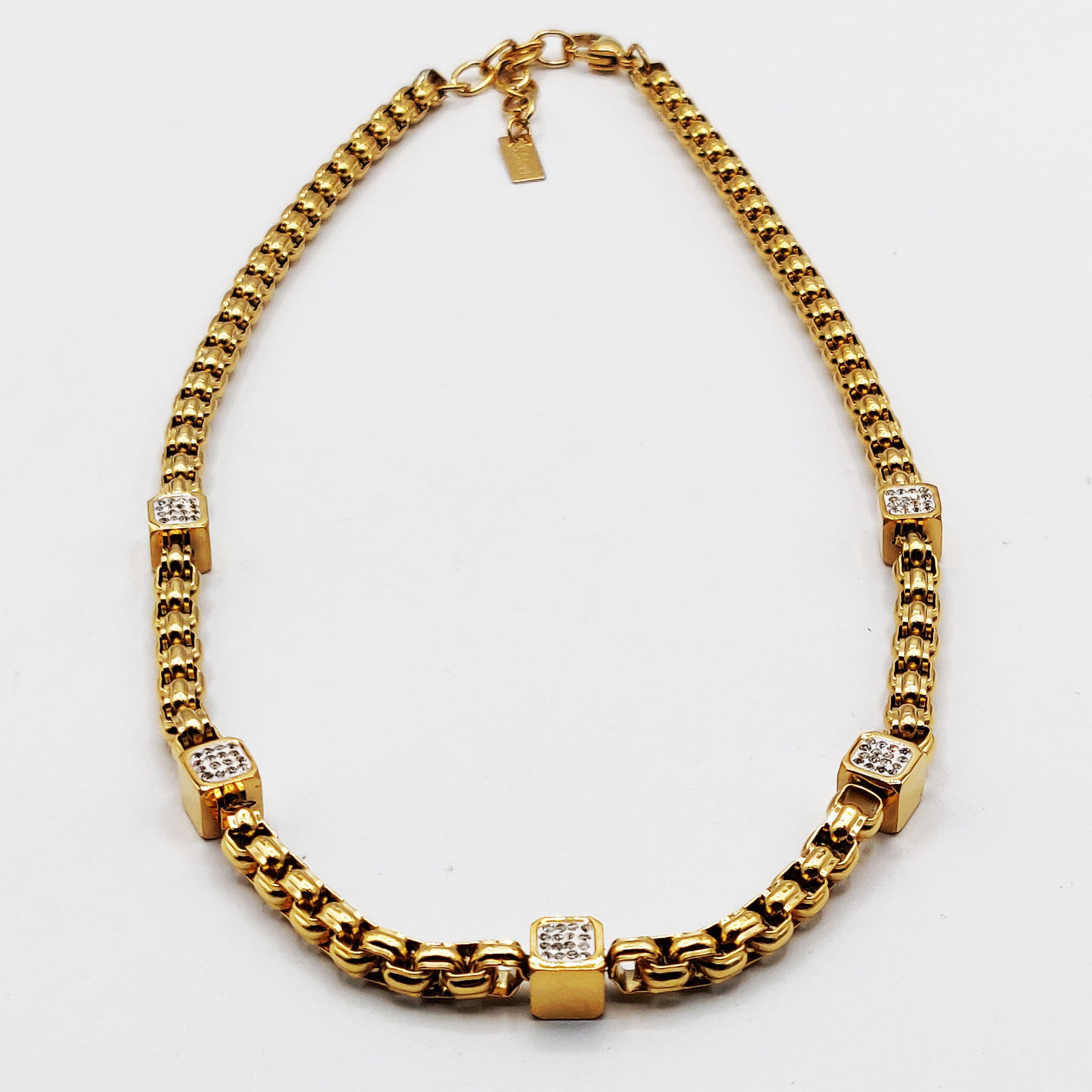 Collier Maillons Multi Cubes Luxe