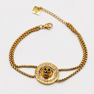 Bracelet Chaîne Cubique Lion V Luxe