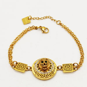 Bracelet Double Grand Cercle Lion V Luxe