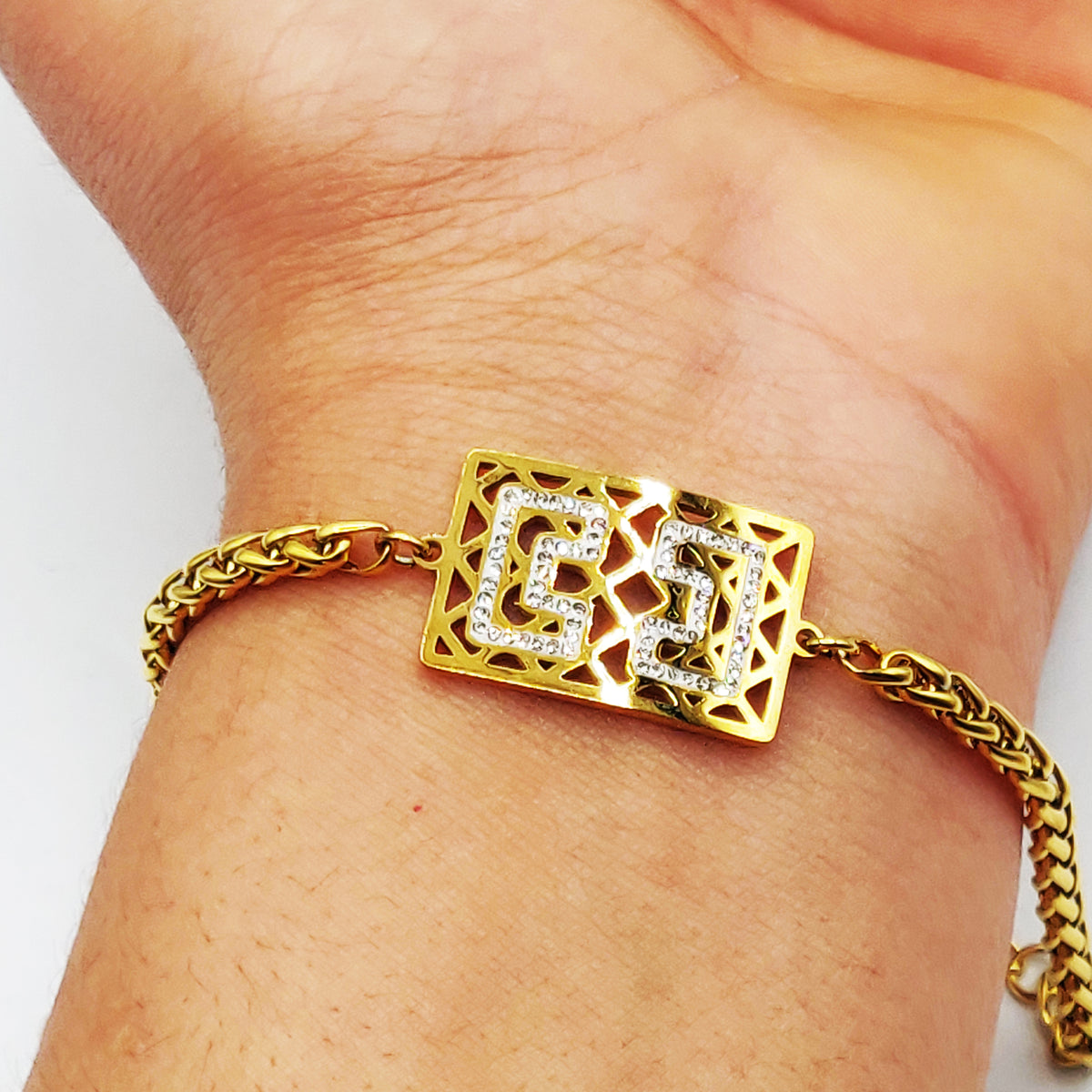Bracelet Torsade Rectangle G Luxe