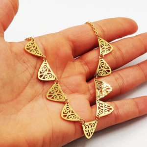 Collier Multi Triangles Orientaux Luxe