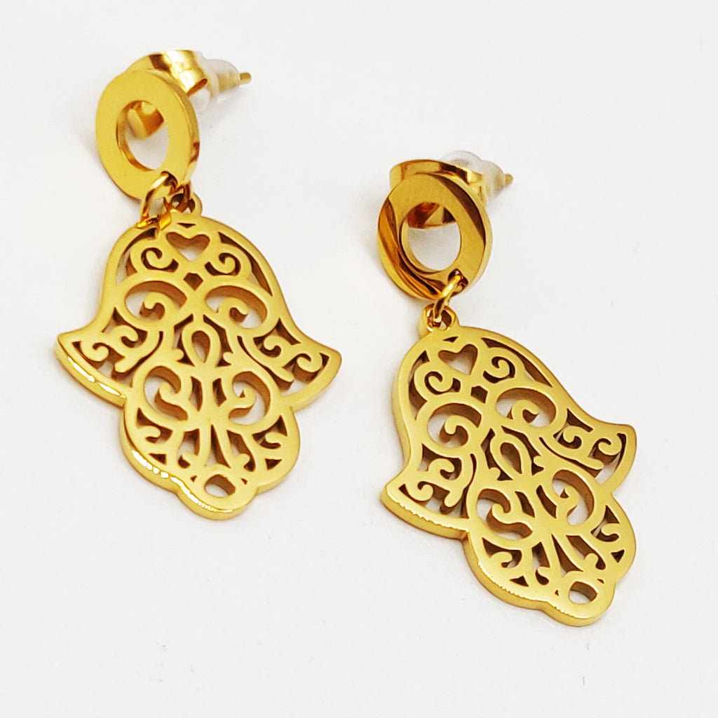 Boucles d'oreilles Multi Mains de Fatma Luxe