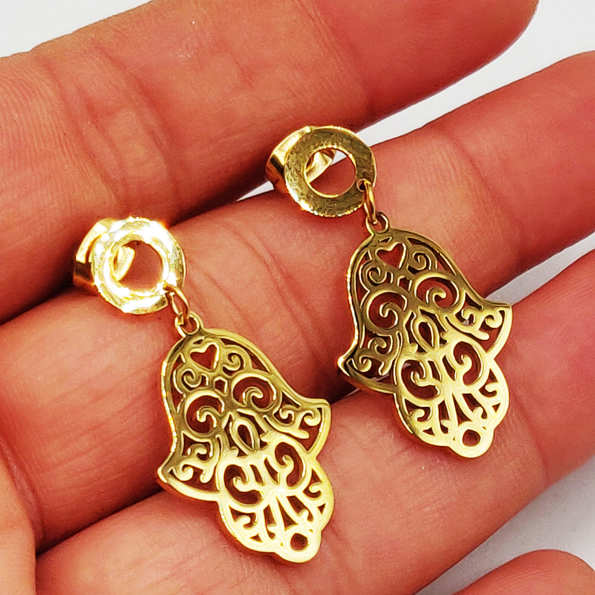 Boucles d'oreilles Multi Mains de Fatma Luxe