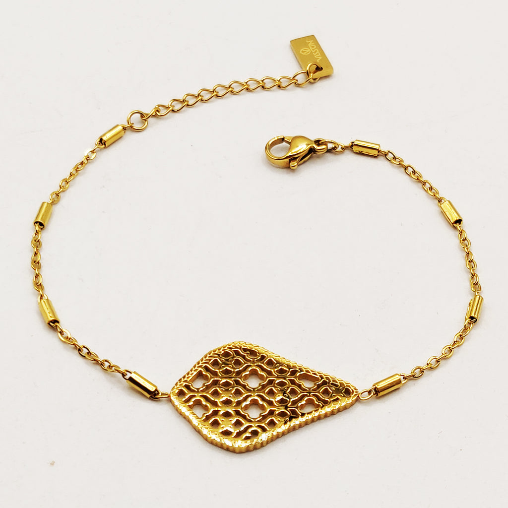 Bracelet Motif Multi Trèfles Creusés Luxe