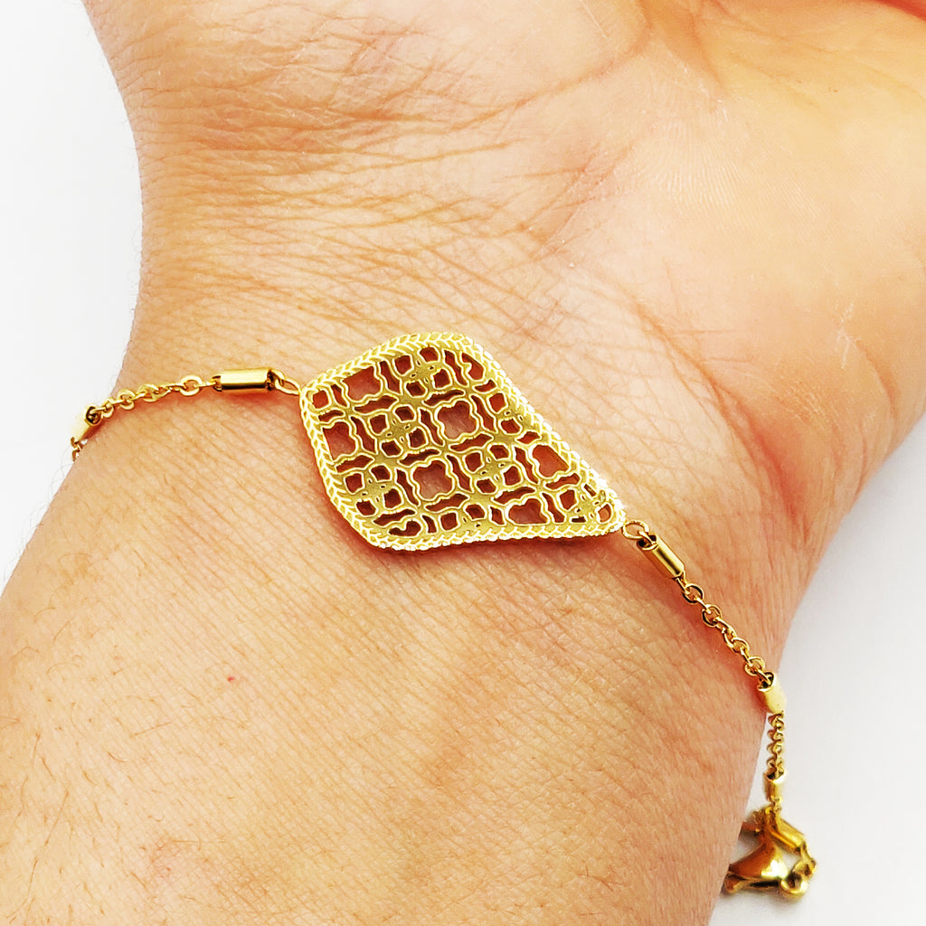 Bracelet Motif Multi Trèfles Creusés Luxe