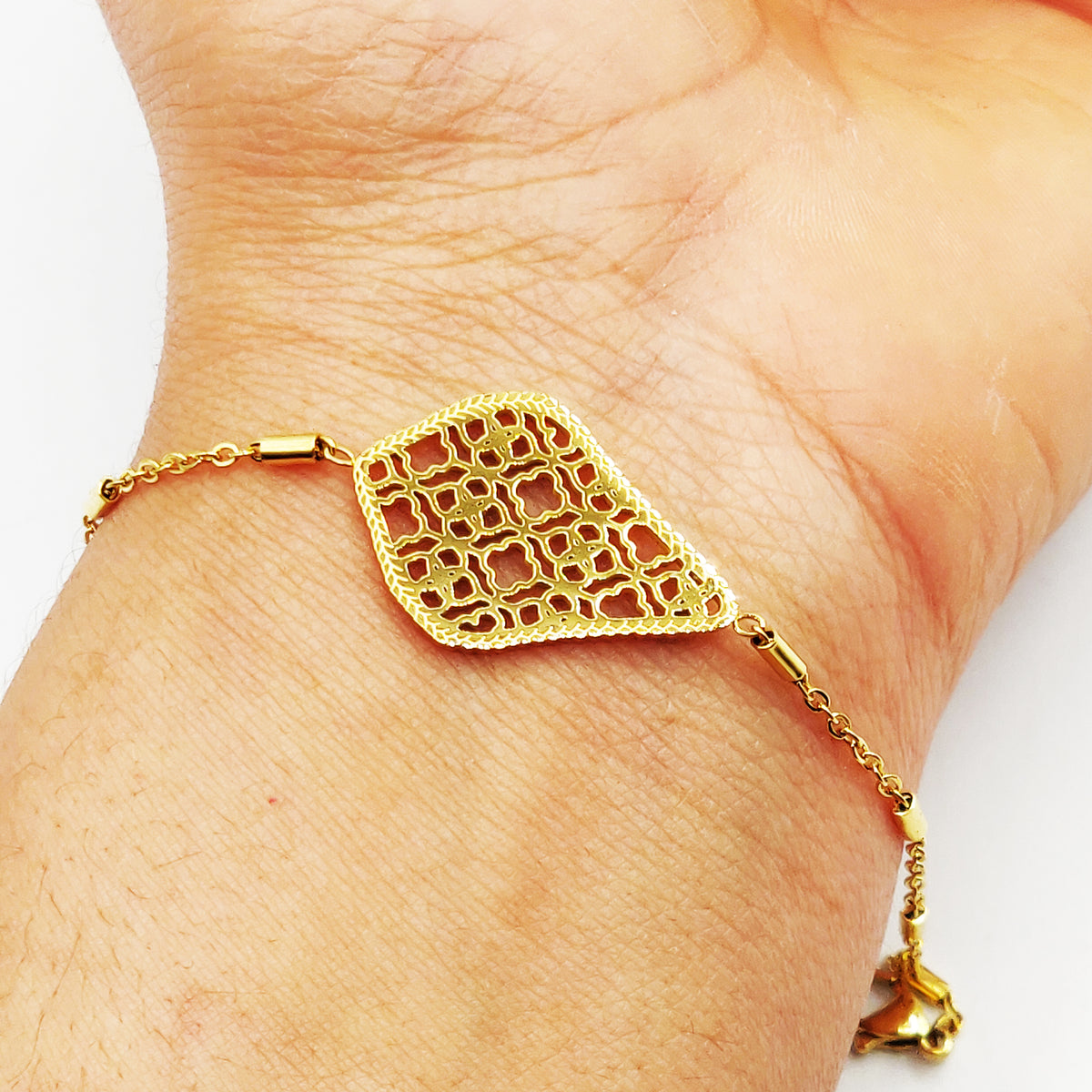 Bracelet Motif Multi Trèfles Creusés Luxe