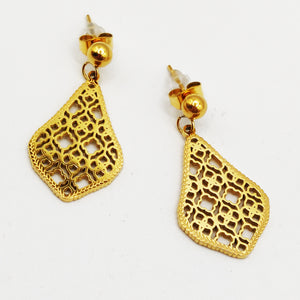 Boucles d'oreilles Motif Multi Trèfles Creusés Luxe