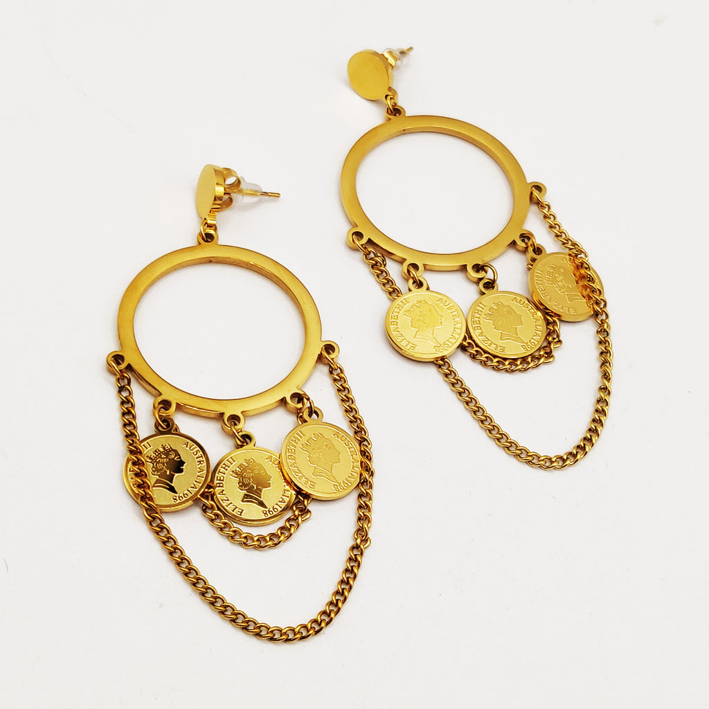 Boucles d'oreilles Anneaux Triple Louise Luxe