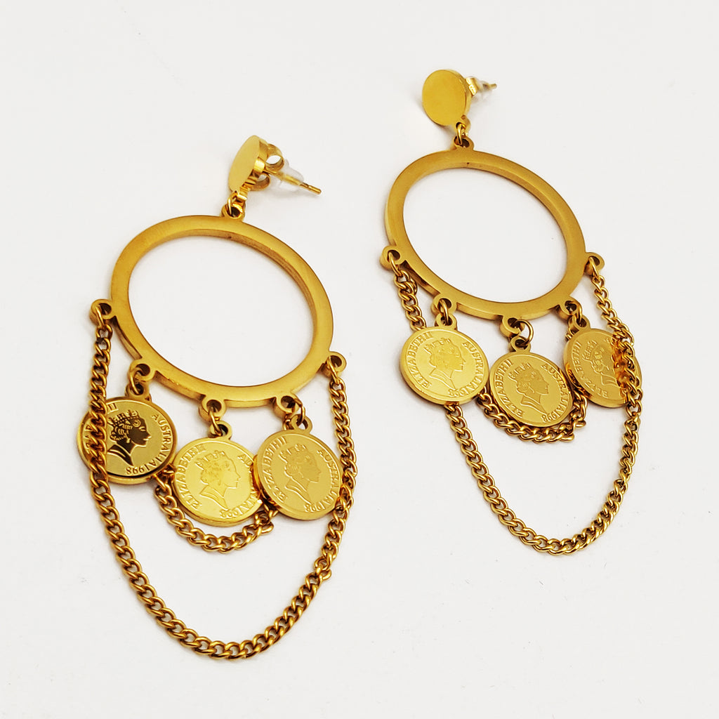 Boucles d'oreilles Anneaux Triple Louise Luxe