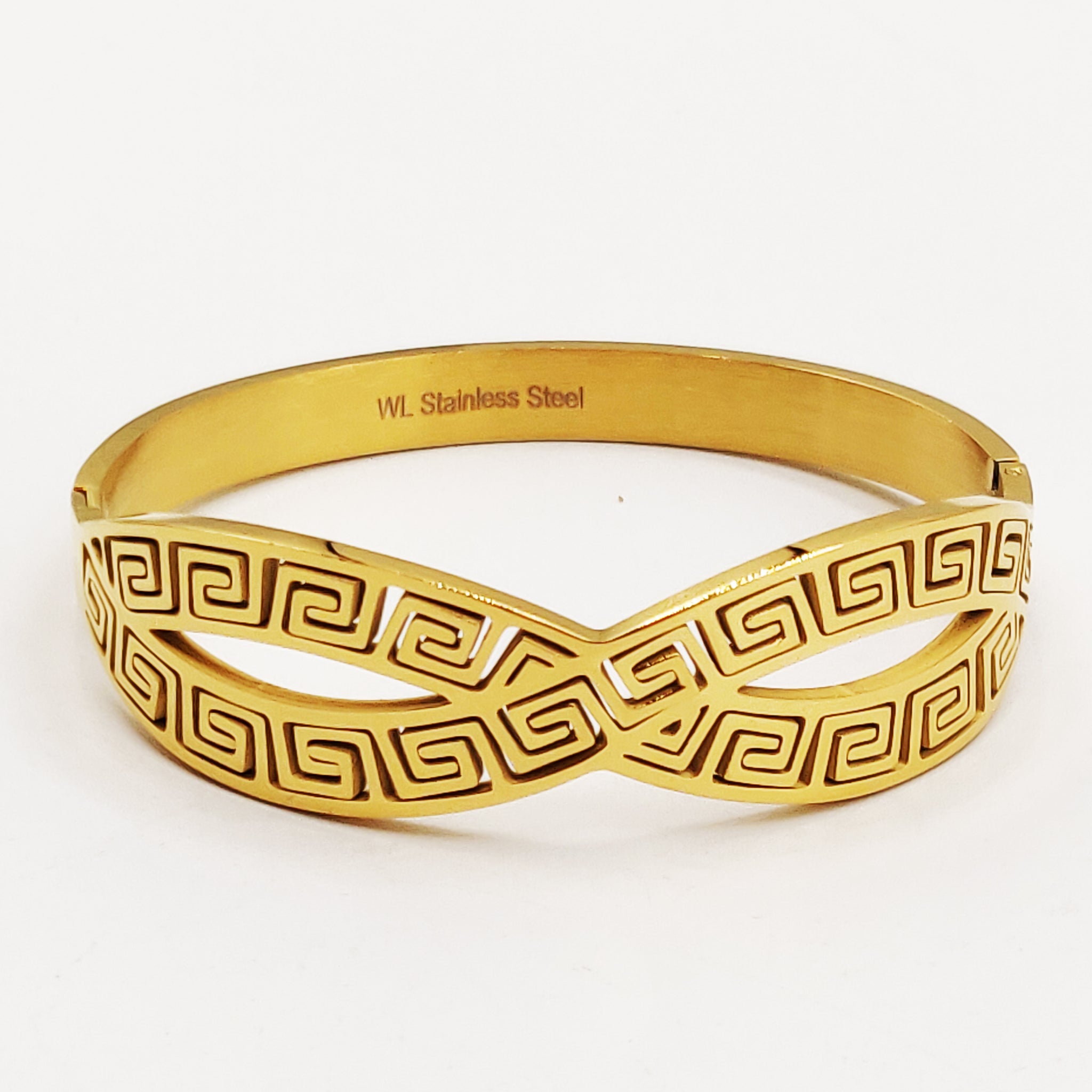 Bracelet Rigide V Luxe Croisé