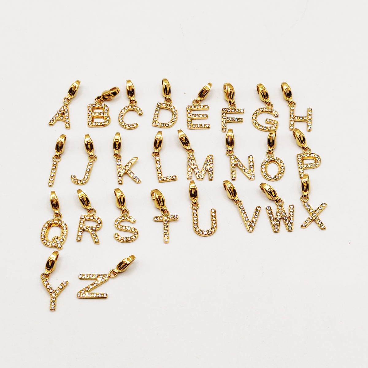 Pendentif Lettre Cristaux Luxe