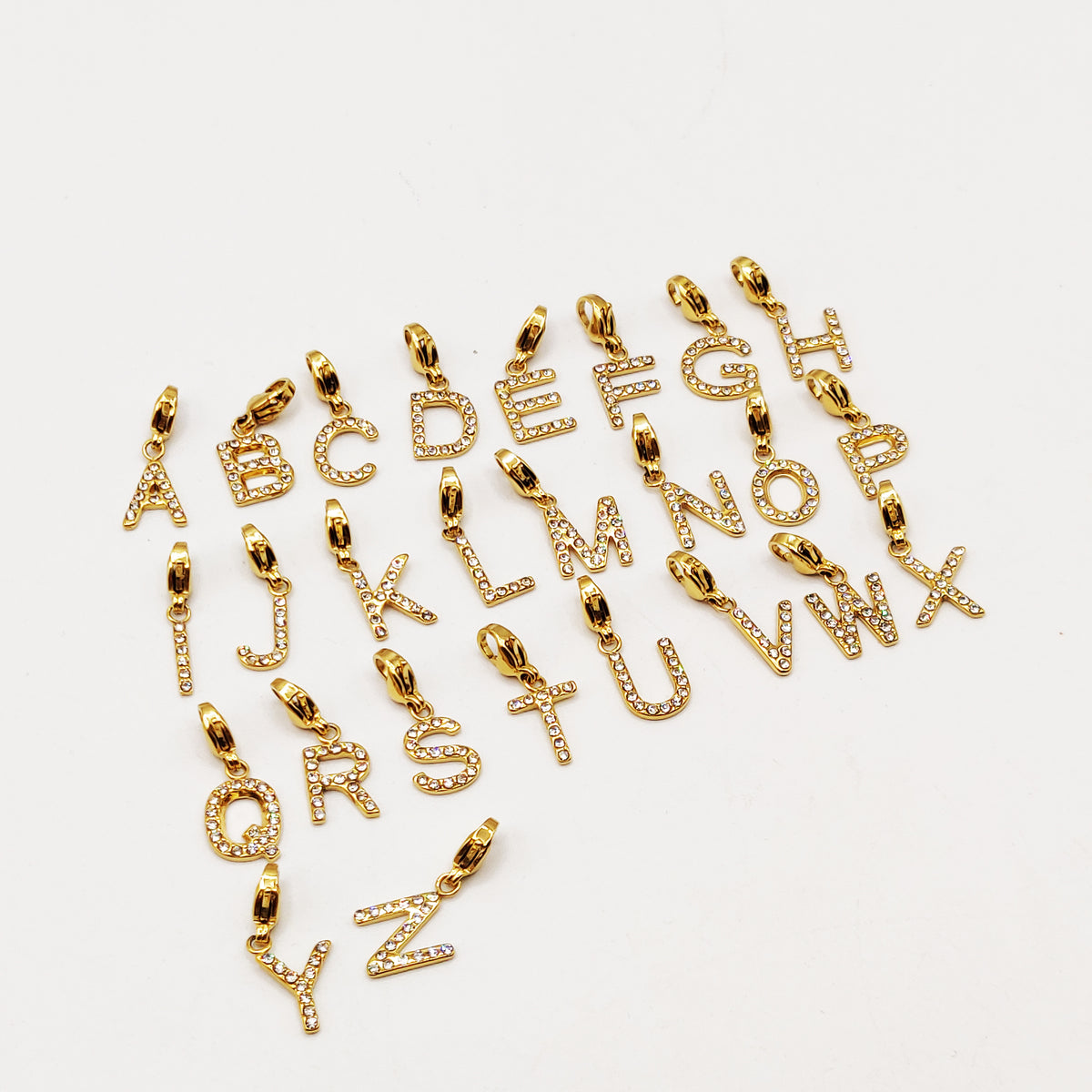 Pendentif Lettre Cristaux Luxe
