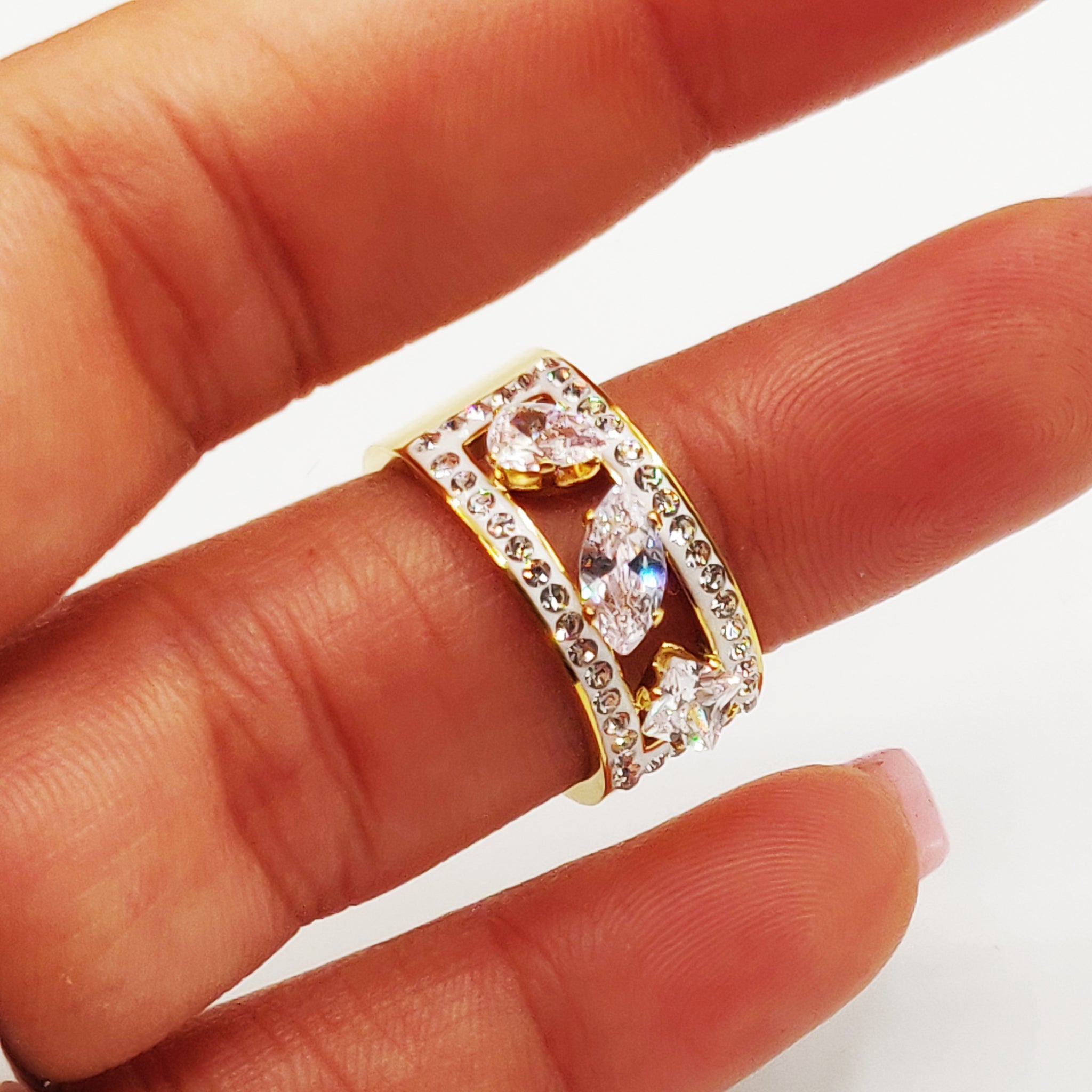 Bague 3 Diamants Luxe