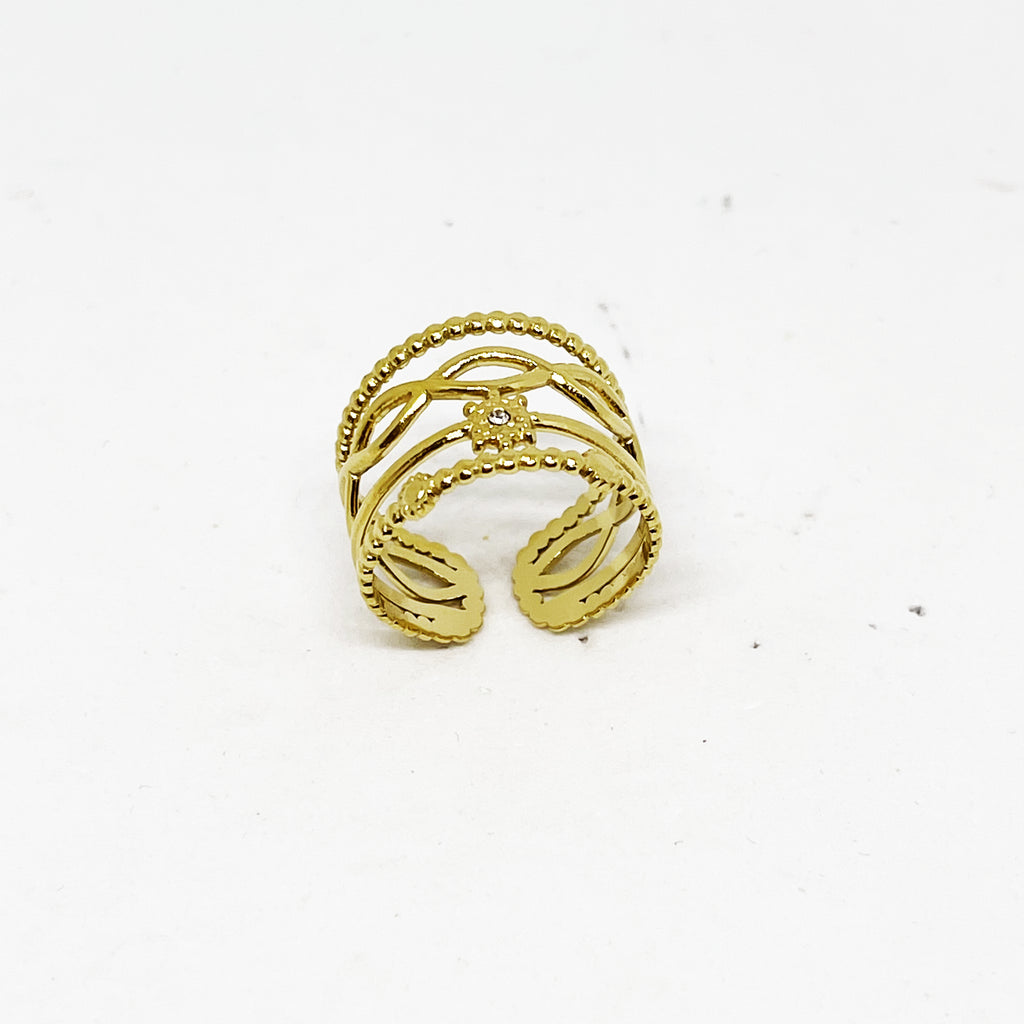 Bague 4 Lignes Infinity Étoile