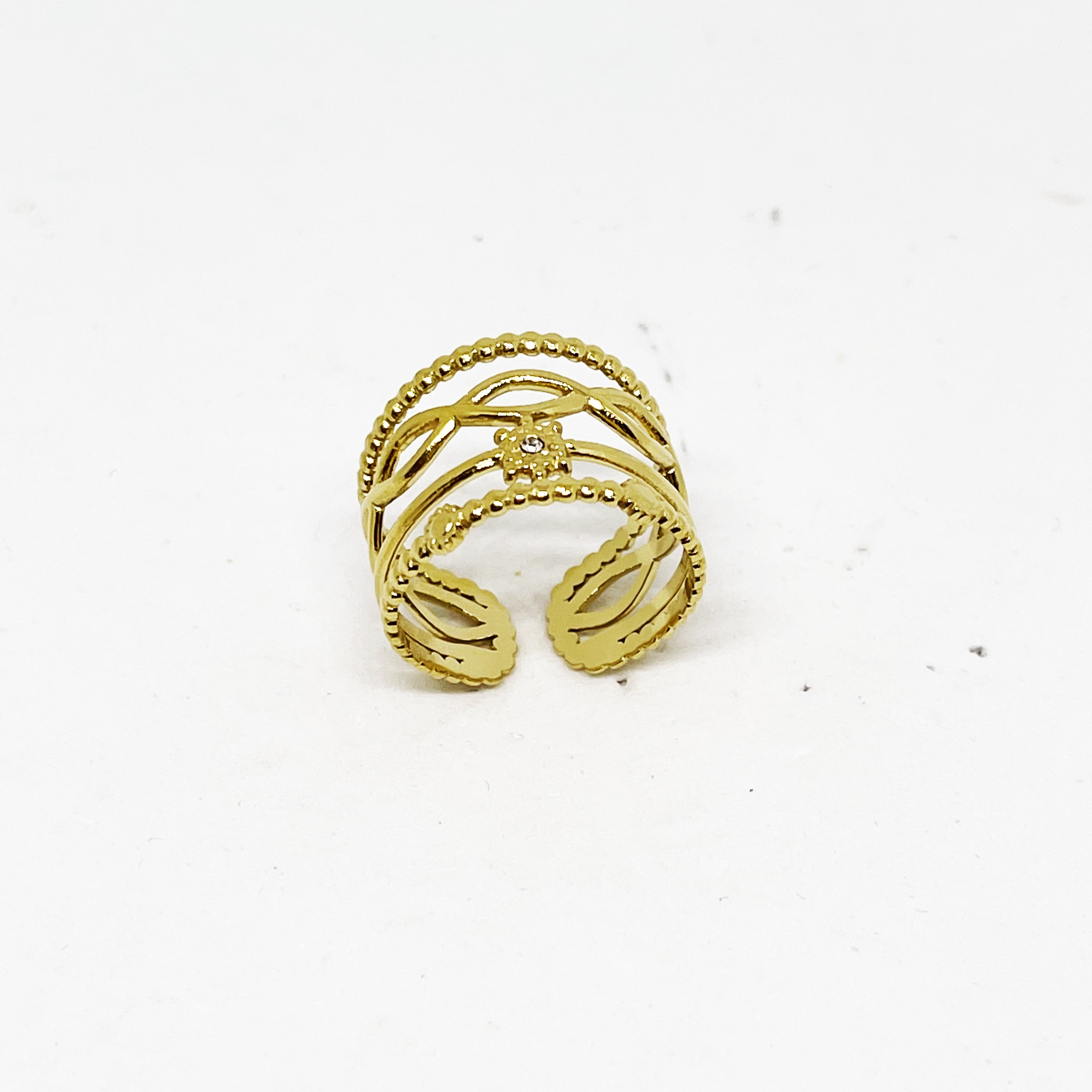 Bague 4 Lignes Infinity Étoile