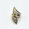 Bague Ailes Cristaux Luxe