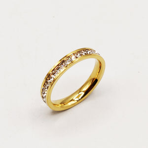 Bague Alliance Tour Cristaux