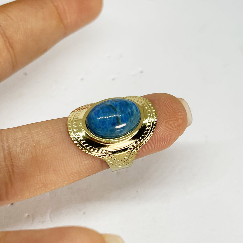 Bague Berbère Pierre Bleue
