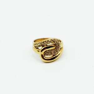 Bague Boucles Emmêlées Cristaux
