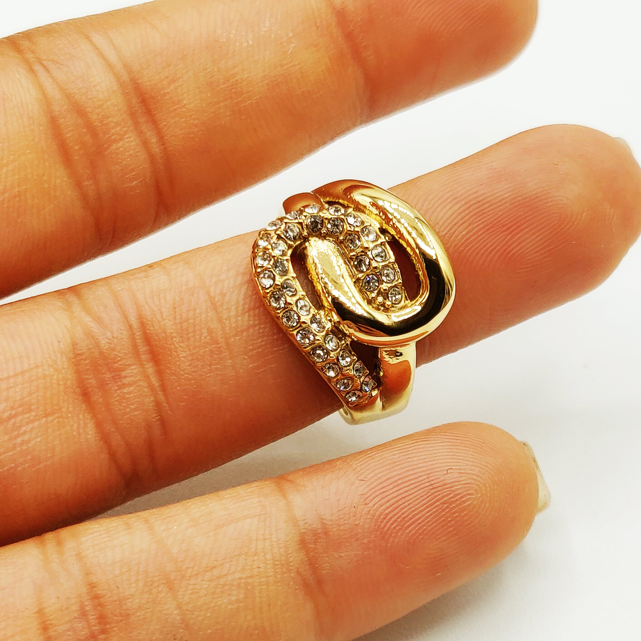 Bague Boucles Emmêlées Cristaux