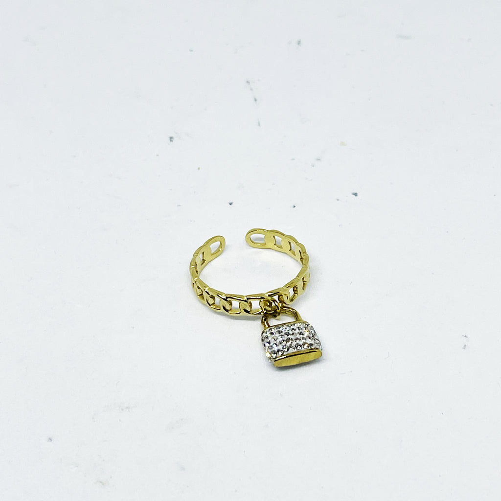 Bague Cadenas Cristaux