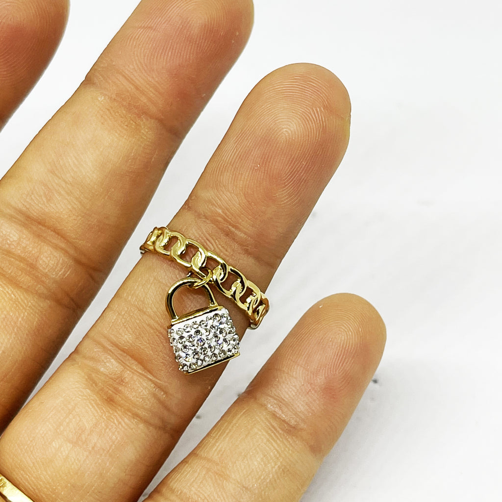 Bague Cadenas Cristaux