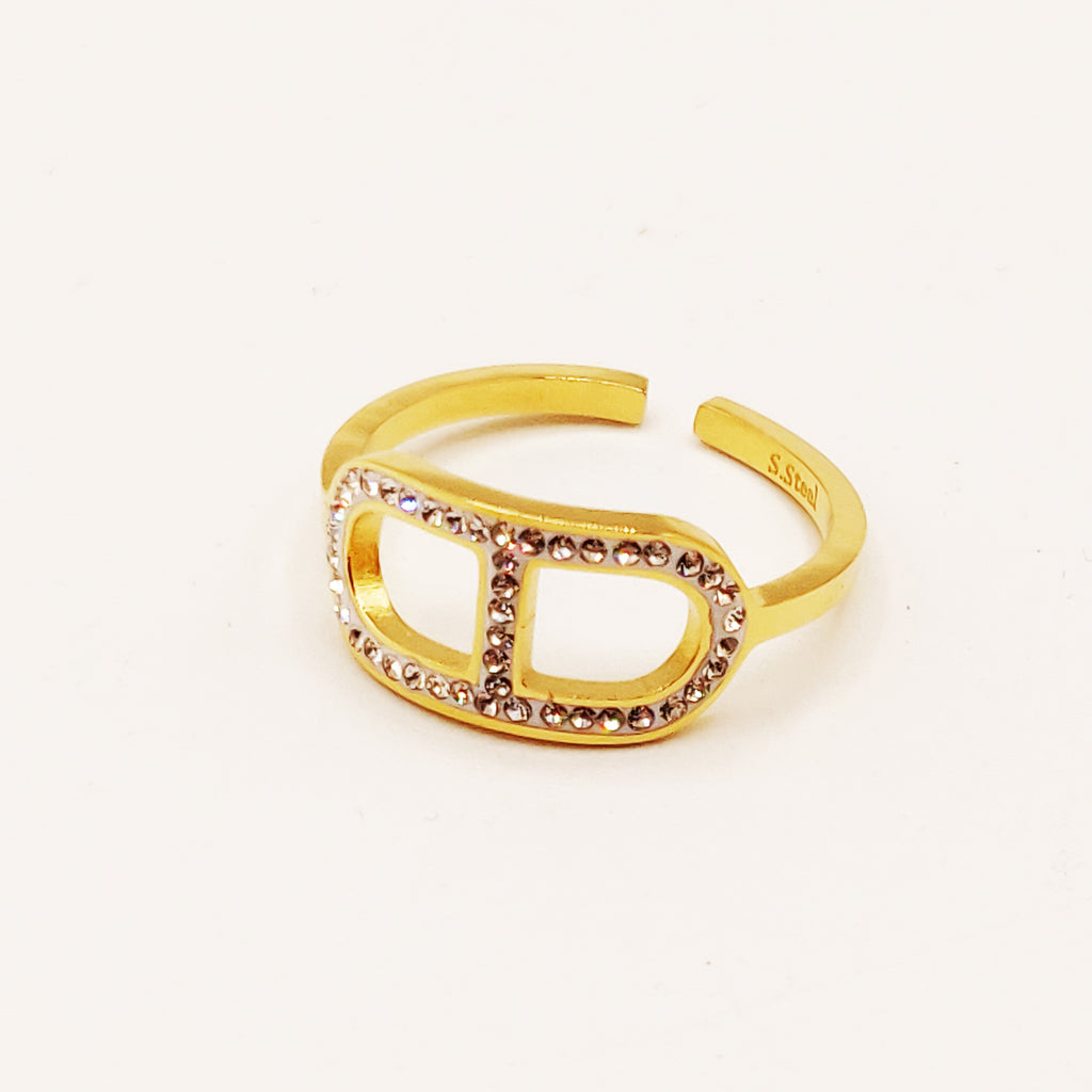 Bague CD Luxe Cristaux