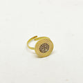 Bague Cercle Soleil Cristaux