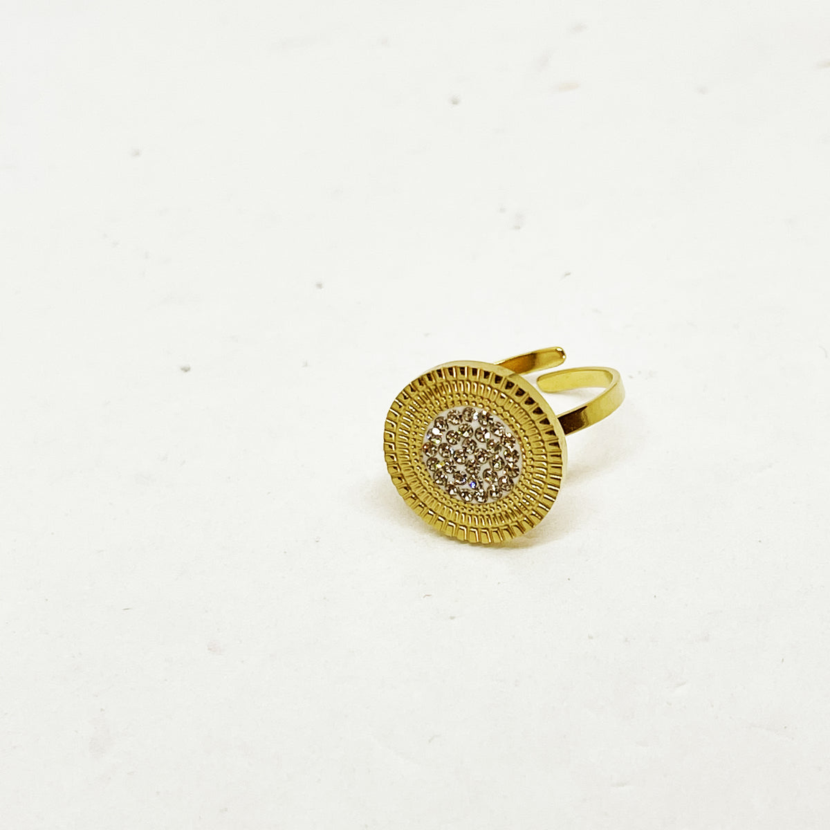 Bague Cercle Soleil Cristaux