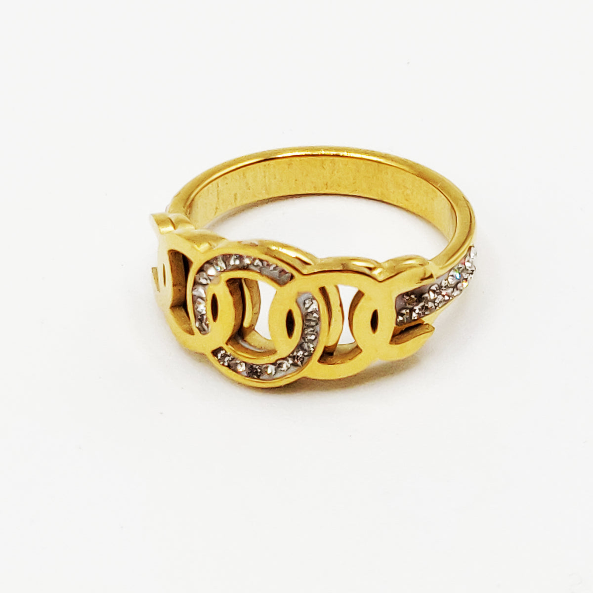 Bague Cercles Emmêlés Cristaux