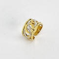 Bague Chaîne Ovale Cristaux