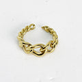 Bague Chaîne Rigide Luxe