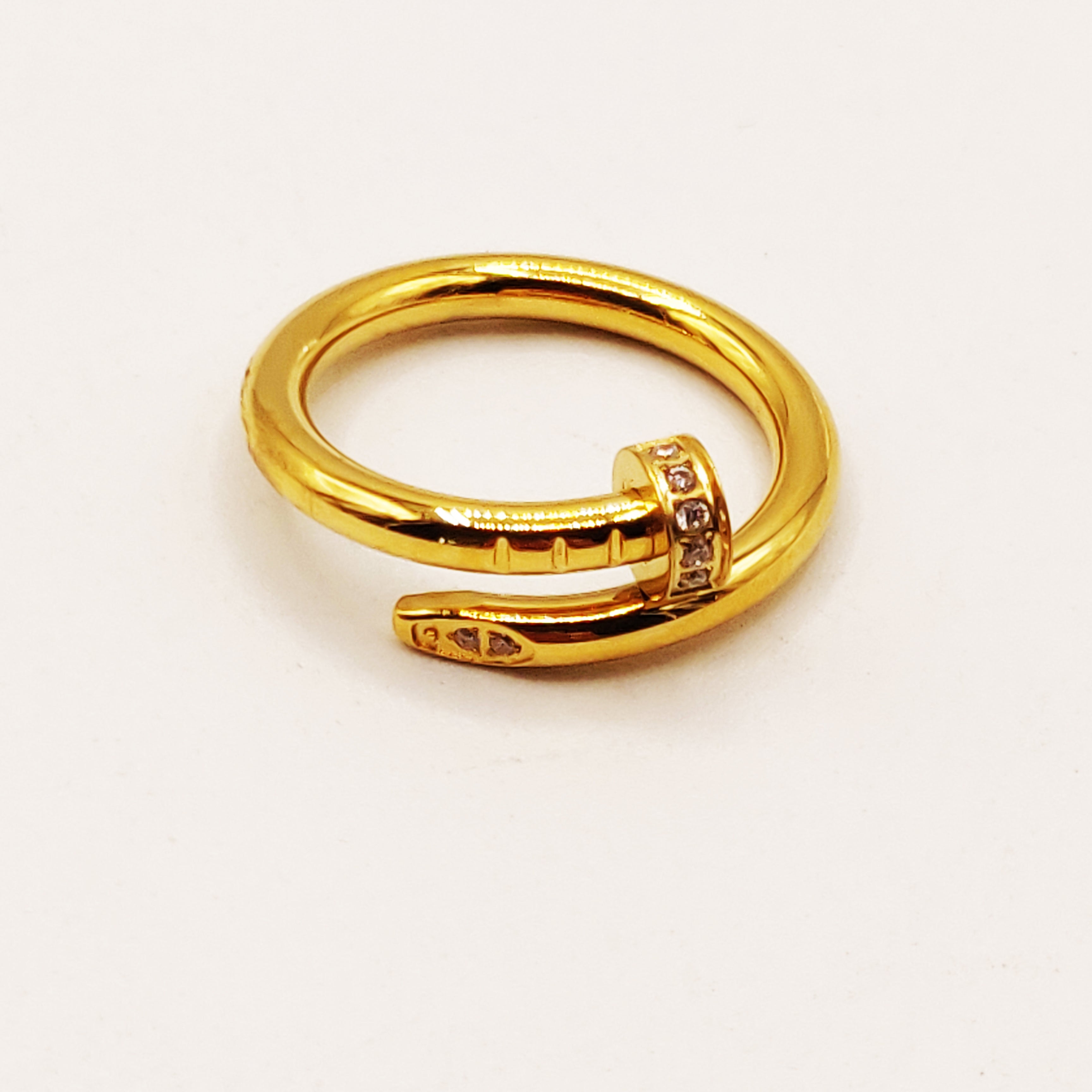 Bague Luxe Clou (Cristaux tête et bout)