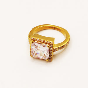 Bague Diamant Carré Luxe