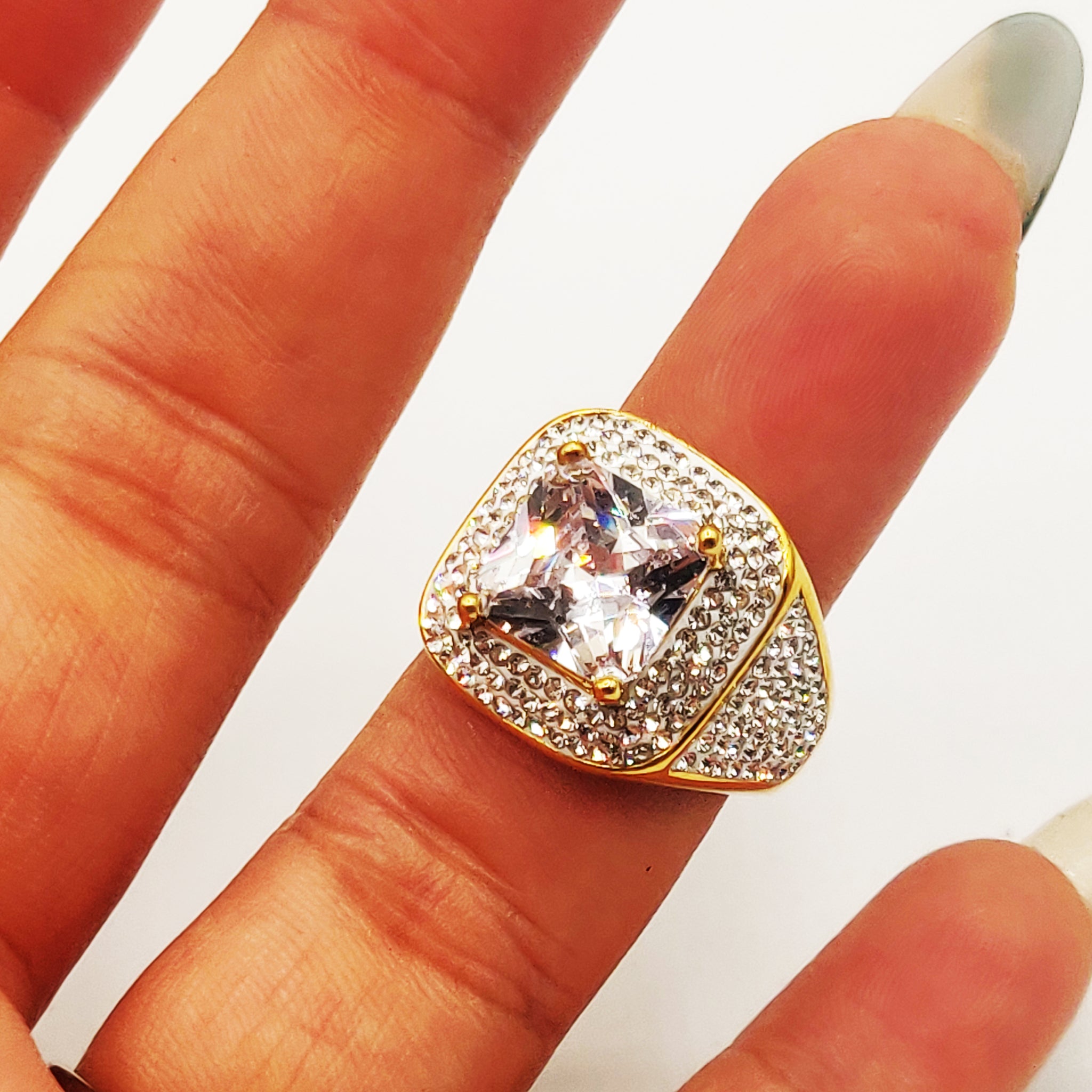 Bague Diamant Full Cristaux