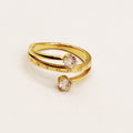 Bague Double Cristaux Romain Luxe