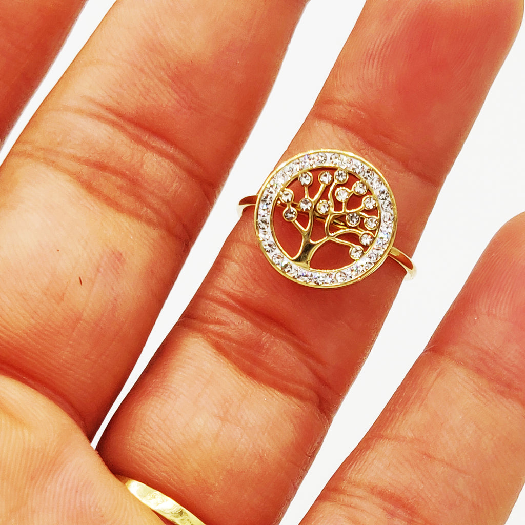 Bague Eden Fine Branche Cristaux